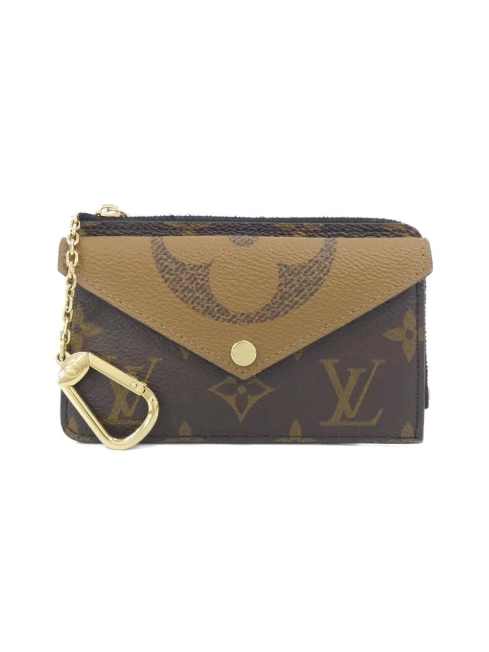 Louis Vuitton Monogram Reverse Card Holder Recto Verso Coin & Case